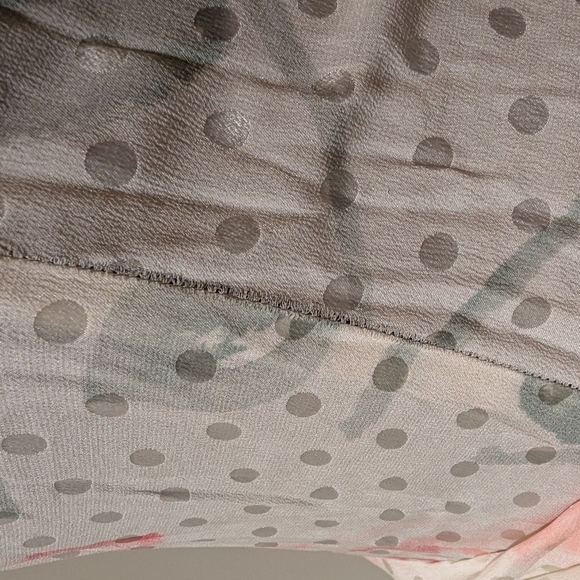 Vintage 1980's Silks By St. Gillian Cream Roses Floral 100% Silk Dress Size 4 - Picture 13 of 13